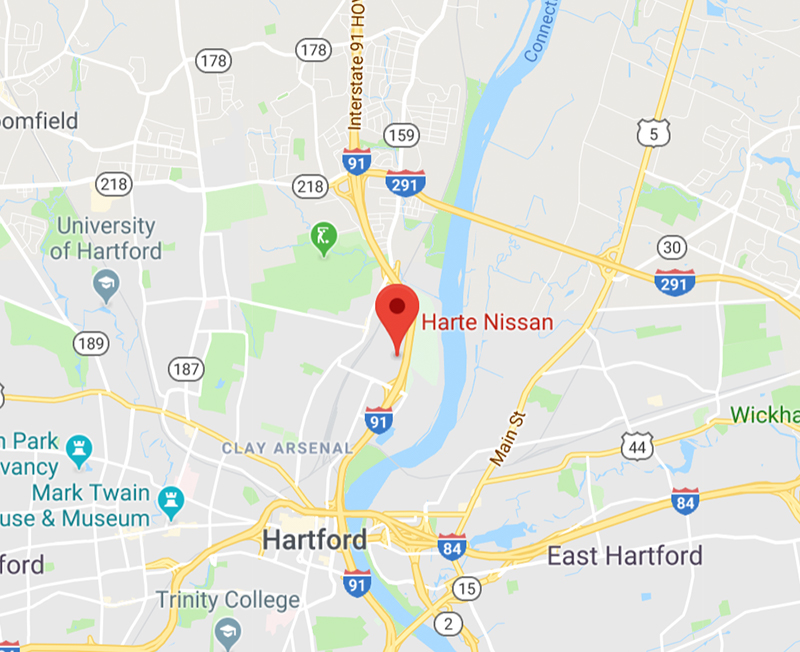 Directions to Harte Nissan in Hartford, CT