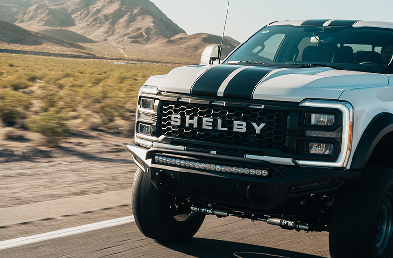 Exterior photo of a lifted truck